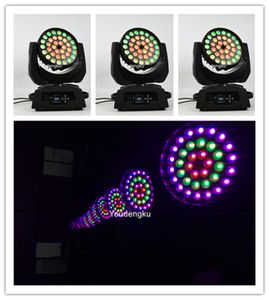 Wholesale moving head zoom wash for sale - Group buy 4 pieces led wash beam movingheads x18 rgbwa uv in1 dmx lyre wash moving head zoom led bar party wedding disco stage light