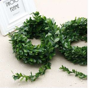 375CM / PCS cheap man-made ever spring autumn flower artificial plant green garland plant rattan leaves home decoration wedding