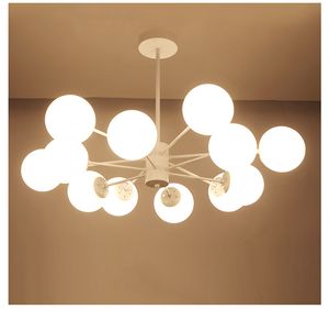 LED Creative Pendant Light Lamps North Europe 12/16 Gloches blåst ljuskrona belysningsarmatur