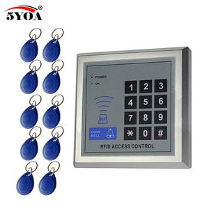Access Control System RFID Card Keytab Proximity Door Lock Free Shipping 5YOA Brand New Machine Device System