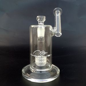 Bong in vetro spesso 5 mm Matrix Perc Sidecar Bong Mobius Oil Dab Rigs Bicchiere spesso Tubi d'acqua 18 mm Gorgogliatore in vetro Jonit con ciotola MB01