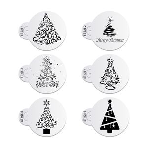 6 teile / satz Weihnachtsbaum Kuchen Schablone Hochzeit Party Kuchen Cookie Mold Cupcake Dekoration Vorlage Tool