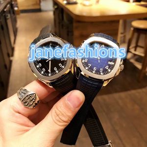 World classic best men's wrist watch natural rubber strap waterproof sports watch white and gradually blue dial automatic mechanical watch