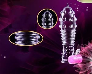 Penis Sleeve Extension Cock Ring, Full Cover Erection Enhancer, Delay Impotence Adult Sex Toys