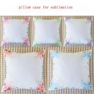 blank pillow case for sublimation flower polyester pillow thermal transfer printing DIY personalized customized gifts wholesales