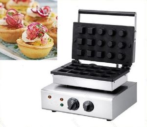 Commerciale antiaderente 110v 220v cottura pasticceria strumenti elettrici 15pcs mini pasticceria rotonda crostata tortino conchiglia macchina creatore ferro LLFA