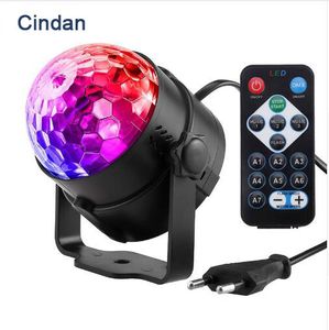 7 Colors DJ Disco Ball 3W Sound Activated Laser Projector RGB Stage Lighting effect Lamp Light Music Christmas KTV Party Par Light