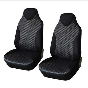 AUTOYOUTH 2PCS Coprisedili anteriori Coprisedili sportivi neri Coprisedili per auto in tessuto PVC Accessori interni universali per TOYOTA