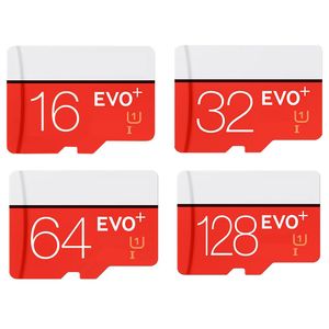 256GB 128GB 64GB 32GB 16GB EVO PLUS EVO + TF Trans Flash-minneskort 90MB / s 80MB / s U1 U3 höghastighetsklass 10