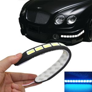 Yeni Kare 21 cm Bükülebilir LED Gadget Gündüz Koşu Işık 100% Su Geçirmez COB Gün Zaman Işıkları Esnek Ledcar DRL Sürüş Lambası Epacket Ücretsiz