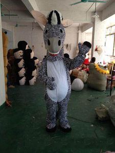 2018 Discount factory sale white brown zebra cartoon dolls mascot costumes props costumes free shipping