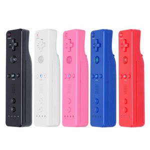 Wiiゲームパッドのための6色の無線WiimoteのリモートコントローラーモーションプラスDHLフェデックスEMS無料の船