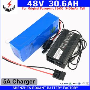 BOOANT 48V 30AH eBike Lithium Battery For Bafang Motor 2000W 2500W With Original 18650 Cell +5A Charger Free Duty to EU US