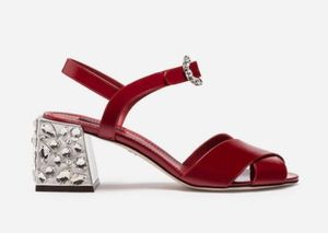 2018 sandali vintage da donna sandali con fibbia con diamanti sandali peep toe in cristallo con tacco alto sandali gladiatore con tacco basso e tacco grosso con strass