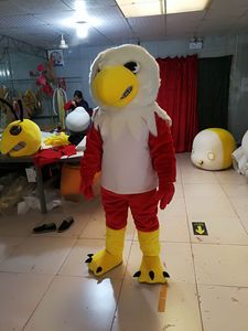 Högkvalitativa riktiga bilder Deluxe Eagle Mascot Kostym Vuxen Storlek Gratis frakt