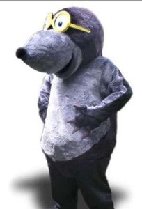 Custom Newly designed Gray mouse monster mascot costume Adult Size free shipping