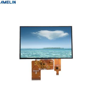 5 인치 800 * 480 해상도 TFT LCD 디스플레이 Shenzhen Amelin 패널 제조에서 용량 성 터치 스크린