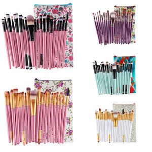 Wholesale make bags brushes for sale - Group buy New Fashion set Makeup Brush Sets Professional Make up Toiletry Kit Wool Brushes Set With Bag