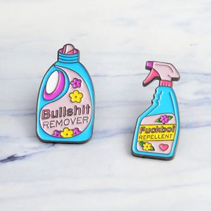 Miss Zoe Cartoon Detergent Remove Repellent Style Enamel Pins Badge Denim Jacket Jewelry Gifts Brooches for Women Men