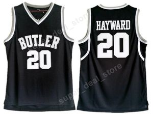 Faculdade 20 Gordon Hayward Jersey Homens Black Color Butler Butler Bulldogs Jerseys Basquete Uniformes Universidade Esporte Frete Grátis