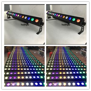 2 pezzi 14x10w impermeabile Stage pixel led bar light led wallwasher pannocchia wallwasher RGBW 4in1 led strip Bar