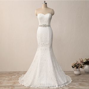 New Elegant Lace Mermaid Wedding Dresses with Appliques Beaded Off the Shoulder Plus Size Bridal Gowns QC1131