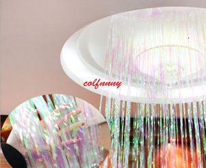 50 pçs / lote Rainbow Fringe Foil Cortina Partido Ouropel Pano de Fundo para a Sala de Fotografia Festa de Aniversário de Casamento Chuveiros Do Partido F061301