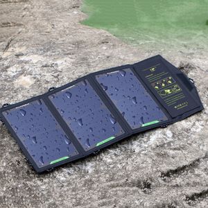 Freeshipping 5V10/18/21W Sunpower Solar Ladegerät Solar Panel Wasserdichte USB Faltbare Schnelle Ladegerät Integrierte Smart Chip Panel