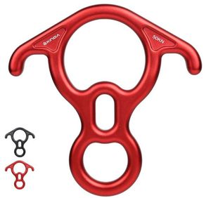 Manufacturers selling outdoor climbing horns 8 word ring downhill load bearing 50KN pull high-altitude descent descending protector
