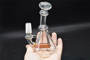 Högkvalitativa glas bongs Recycler Oil Rigs Glas Vattenrör Rökning Rör Gratis Frakt Bong Hookahs Shisha 14mm Joint