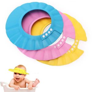 Hot Sale Baby Bath Cap Visor Hat Adjustable Baby Shower hat Protect Eye Waterproof Shampoo Hair Wash Shield baby capsd