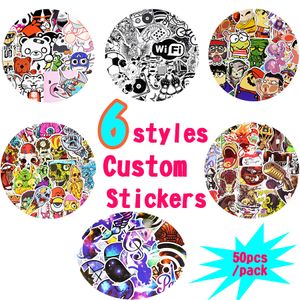 Waterproof Cartoon Animal Funny Mixed Stickers for Children Adults DIY Table Wall Home Decoration Bicycle Stationery Sreative Car Stickers