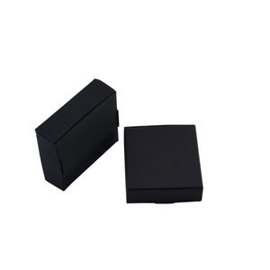 6 5 6 2CM 50st Lot Black Gift Carton Kraft Paper Box Wedding Party Candy Box Party Favors Soap Storage Boxes Jewelry Package Box192s