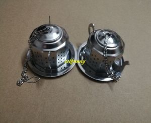 100pcs / lot 빠른 배송 스테인레스 스틸 주전자 차 주입기 스파이스 음료 스트레이너 초본 필터 트레이