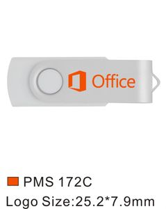 Toplu 50pcs 8GB Baskılı Özel Logo USB 2.0 Flash Drive Metal Döner Oyma Kişiselleştirme Adı Bellek Çubuğu Kalem Sürücüsü Bilgisayar MacBook