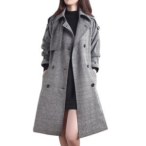 Women Autumn Long Trench Coat Female Jacket Windbreaker