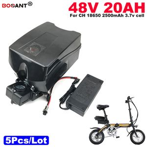 Ücretsiz Kargo Toptan 5 adet / grup 13 S 8 P 18650 Pil paketi E-Bike Lityum Pil 48 V 20AH Bafang 1200 W Motor + 2A Şarj