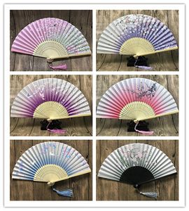 Chiński japoński fan składany Sakura Cherry Blossom Pocket Hand Fan Summer Art Craft Gift XB1