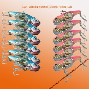 LED LIGHTTY LIGHTING LURAS DE PESCA DE PREVELHA DOURA SUPER ÁGUA LED LED Subaquática Night Fishing Light Lure para atrair isca e peixe disco piscando 4 cores