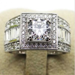 choucong Sz 7-13 Noble Jewellery Men Diamond 925 Sterling Filled Wedding Band Ring Regalo spedizione gratuita
