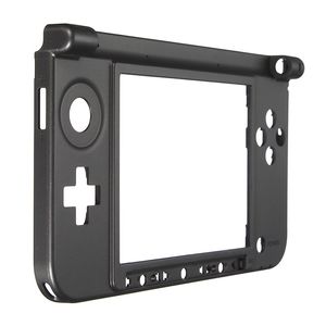 ブラックボトムハウジングシェルケースミドルフレーム交換キットコンソール3DS XL LL 3DSXL 3DSLL高品質の高速船