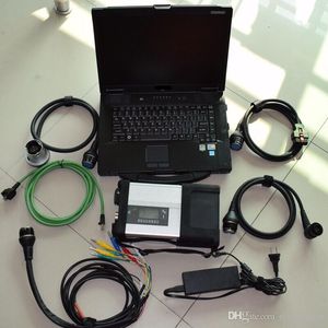 MB STAR C5 SD Connect Diagnosis Tool Compact 5 med CF52 Laptop SSD Car Truck Scanner Ready to Use Super