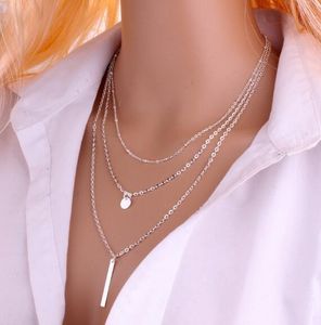 Stile caldo di vendita di gioielli europei e americani nuovo stile rame perline catena paillettes collane in metallo moda classica delicata