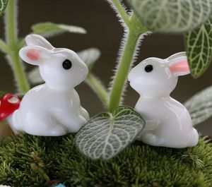Estatuetas em miniatura de coelho, decorações de jardim, mini coelhos, musgo, paisagem, faça você mesmo, terrário, artesanato, acessórios de ornamento para decoração de casa 1221833