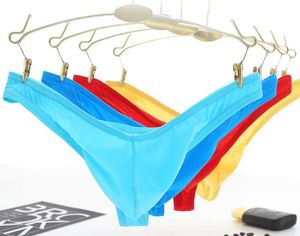 Partihandel Mens G-strängar Sexig is Silkes sömlöst låg stigning Se genom Thongs 1701