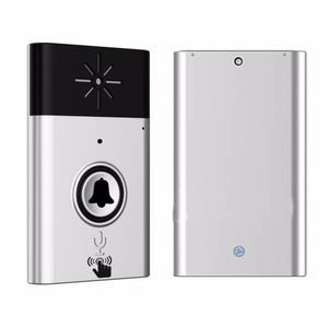 Freeshipping Wireless Doorbell Voice Intercom 300m Distance Outdoor Transmitter Indoor Receiver Intelligent med fast pasta