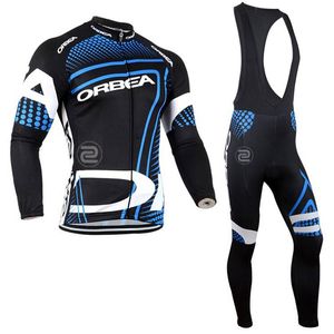 Orbea Team Mens Cycling Jersey Set Spring/Au​​tum Lengeve Shirt Bib Pants Kits MTBバイク服レース自転車ユニフォームアウトドアスポーツスーツROPA CICLISMO Y23022402