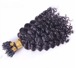 Elibess Brand 300GR 14 16 18 20 22 24 Micro Ring Indian remy Human Hair Extensions Deep Curly Hair Free