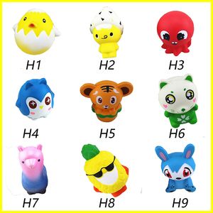 Hot Squishy Toy torta di rana Squishies di mais pollo tigre animale Lento aumento 10cm 11cm 12cm 15cm Soft Squeeze Regalo carino Stress giocattoli per bambini