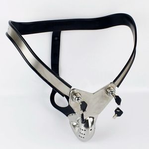 Urządzenia Chastity Model-T Mężczyzna męska Ze Stali Nierdzewnej Chastity Chastity Belt Urządzenie Klatka Ptakowa Lock # T67